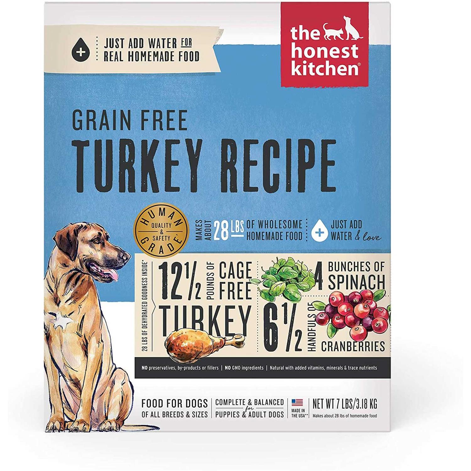 The Honest Kitchen Dehydrated Grain Free Turkey Dog Food - Pet Supplies online store