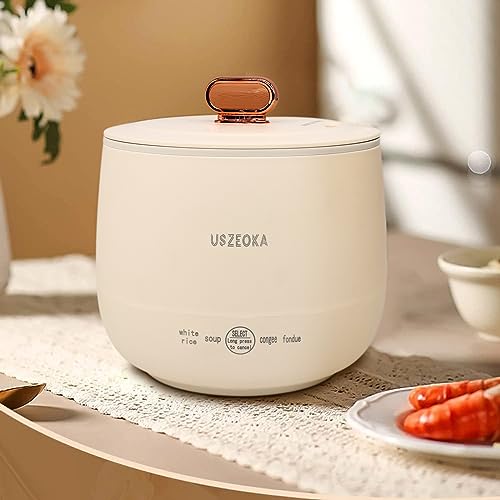 Mini Rice Cooker Portable Design,Blue,Rice Cooker Small for Long-Distance Travel,cute rice cooker Multi-function,Rice Cooker Stainless Steel Inner Pot,Low Carb Rice Cooker