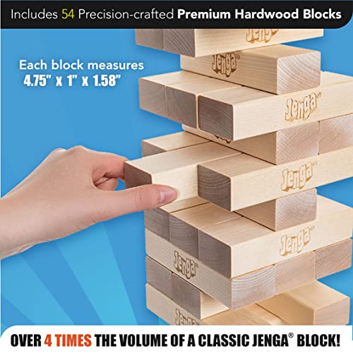 Jenga Giant - Stacks to Over 5 feet - Officially Licensed - JS7