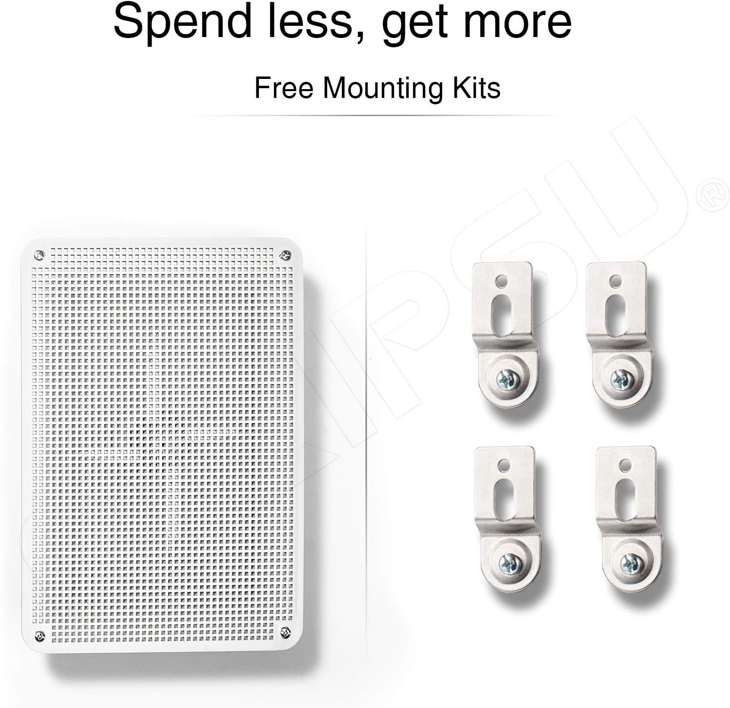 QILIPSU Clear Hinged Cover Stainless Steel Latch 370x270x150mm Junction Box with Mounting Plate, ABS Plastic DIY Electrical Project Case IP67 Waterproof Dustproof Enclosure Grey (14.6