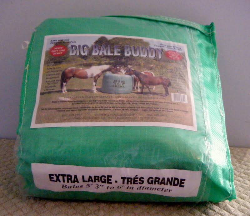 Big Bale Buddy Size Xlarge Feed Hay Horses Equine Green Round Bale