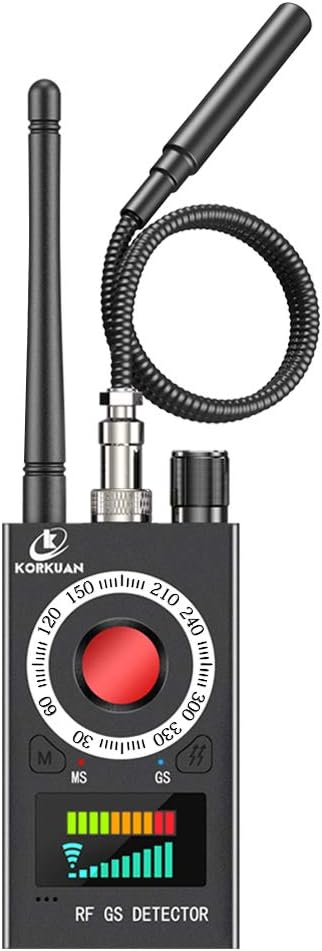 Anti Spy Detector, RF Detector & Camera Finder, Bug Detector, Upgraded RF Signal Detector, LNYOSN GSM Tracking Device for Wireless Audio Bug Hidden Camera Detector