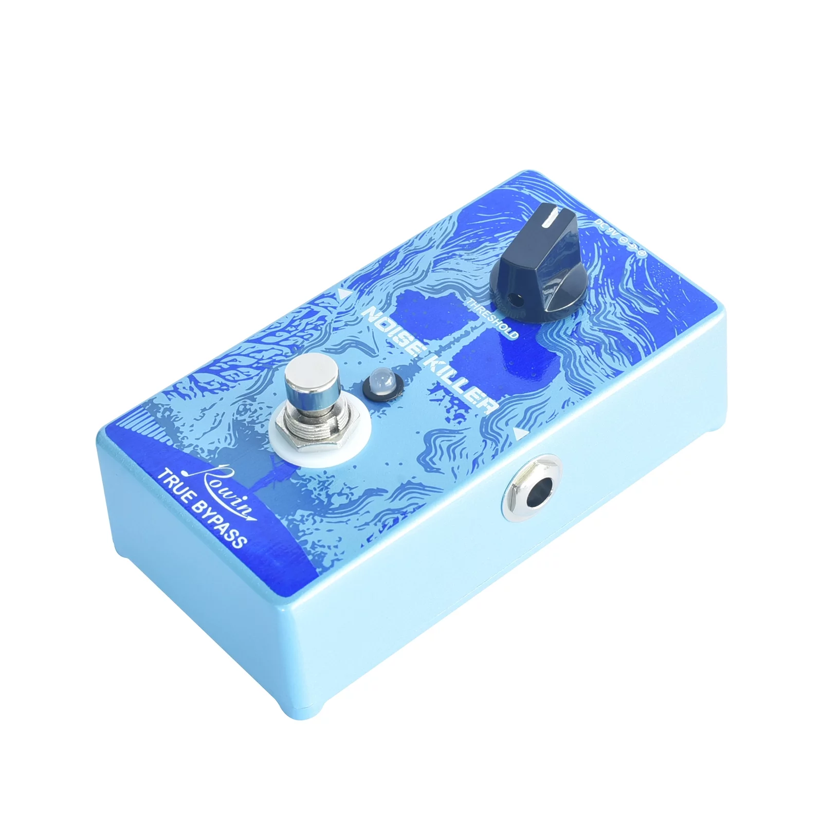 Rowin RE-03 降噪效果器 蓝色 Rowin RE-03 Effect Pedal True Bypass Noise Gate Guitar Effect Pedals with Threshold Control Knob for Electric Guitar Bass