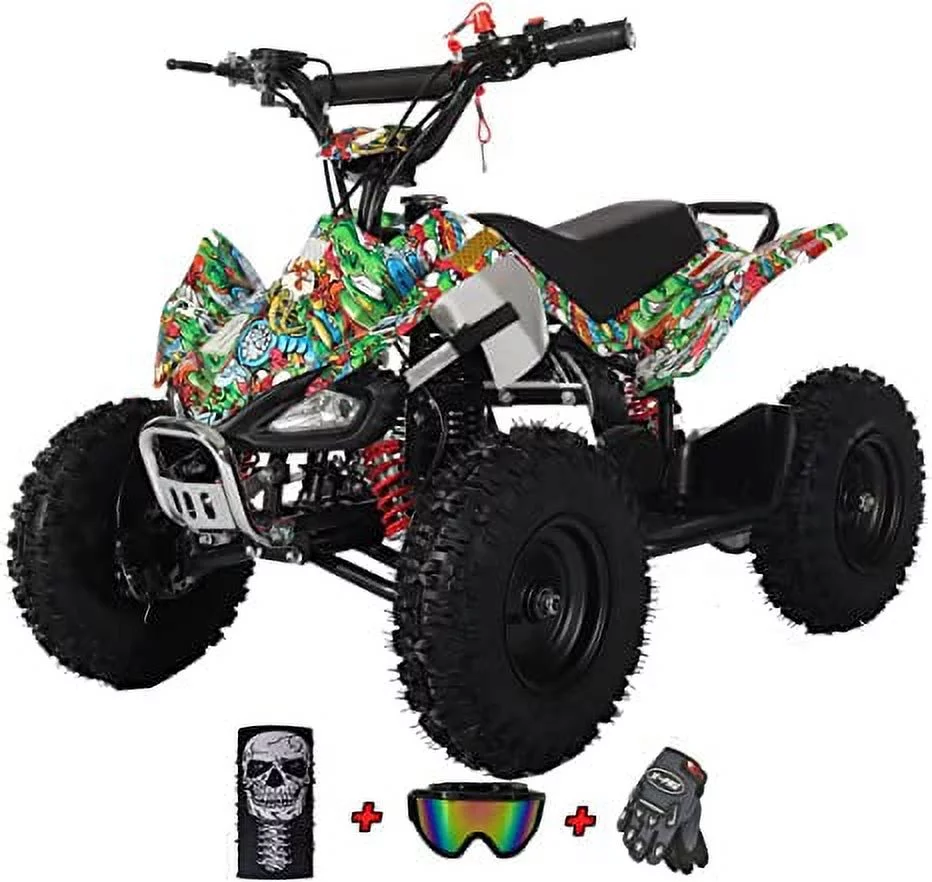 X-Pro Brand New Thunder 40cc Mini Gas ATV for Kid with 4 Stroke Pull Start, Disc Brake 6