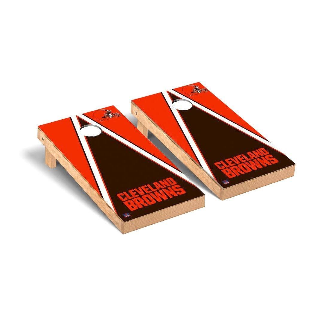 Cleveland Browns 2& x 4& Triangle Cornhole Board Set