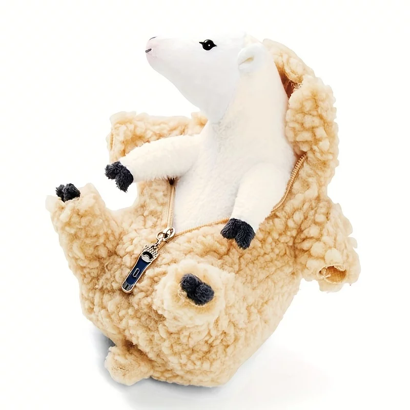 1pc Lamb Doll Plush Toy Shaved Sheep Creative Doll Birthday Gift