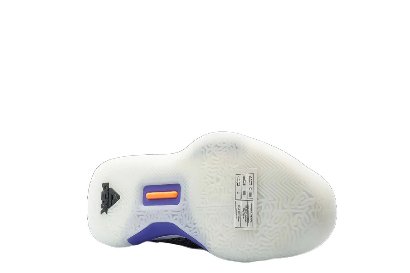 [E94451] Mens Peak Taichi Flash Lou Williams Team White Purple Basketball Shoes - 7