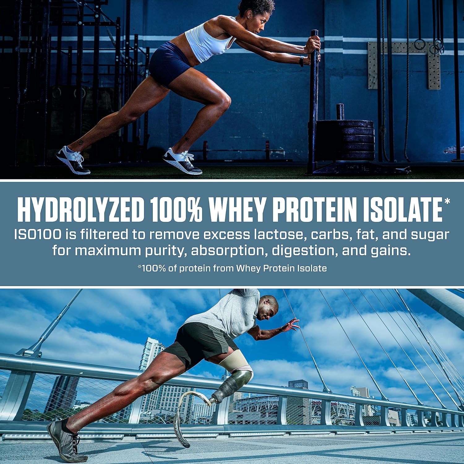 Dymatize ISO 100 Whey Protein Powder with 25g of Hydrolyzed 100% Whey Isolate, Vanilla 5 Pound, Package may vary