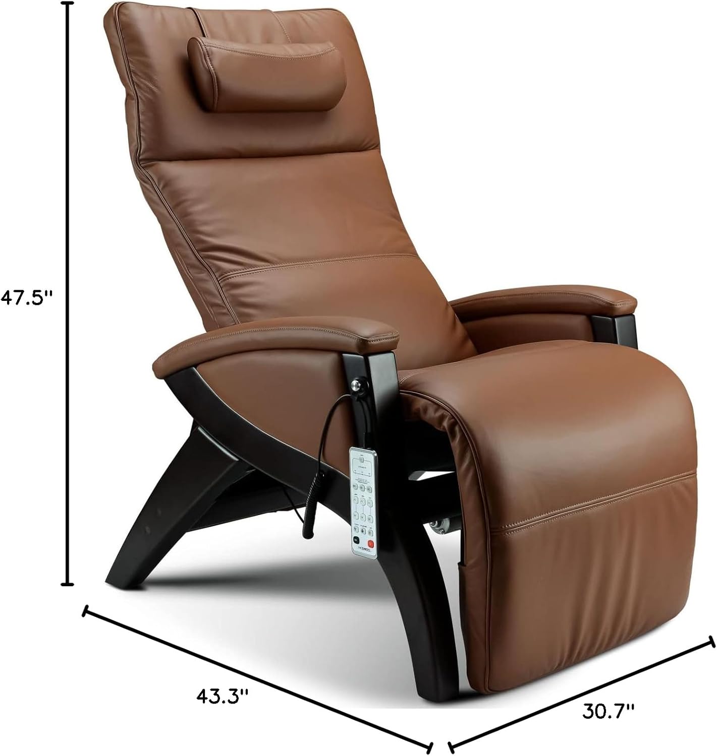 Svago ZGR Newton - The Ultimate Leather Zero Gravity Recliner (Tan)