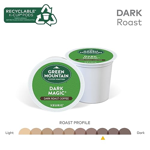 Green Mountain Coffee Roasters Dark Magic Keurig Single-Serve K-Cup Pods, Dark Roast Coffee, 72 Count