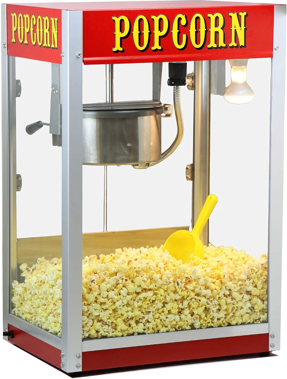 Paragon Theater Pop 8 Ounce Popcorn Machine for Professional Concessionaires Requiring Commercial Quality High Output Popcorn Equipment, Red