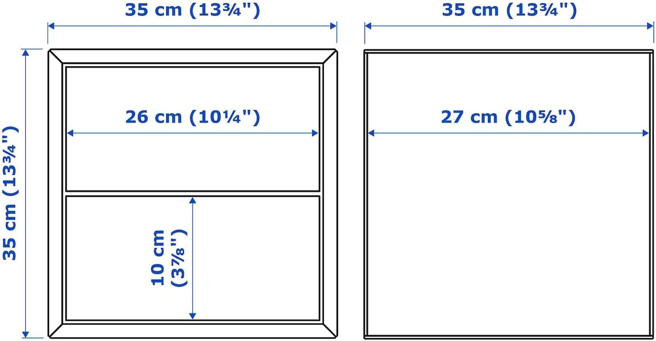 Ikea Eket Cabinet with 2 Drawers White 13 3/4x13 3/4x13 3/4 304.289.15