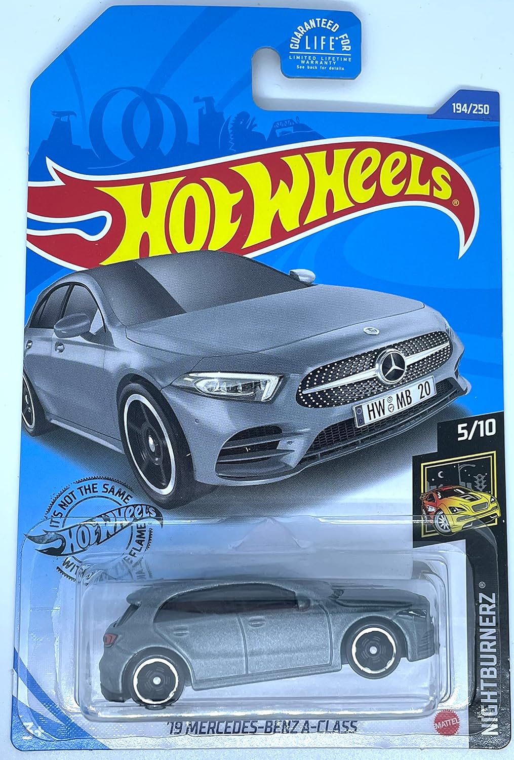 Hot Wheels - '19 Mercedes-Benz A-Class - Gray Matte - Nightburnerz 5/10