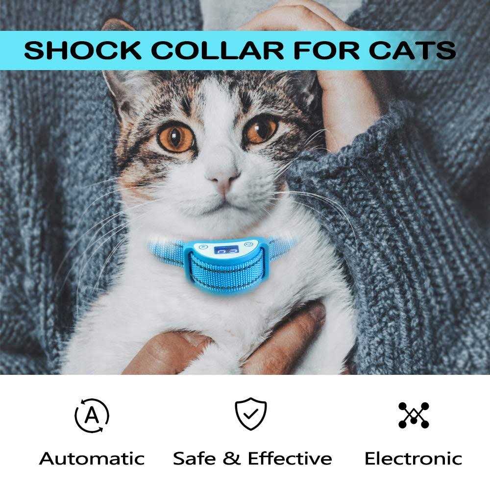 Paipaitek Cat Shock Collar,Automatic Trainer Collar for Cats Meowing Designed - Pet Supplies online store