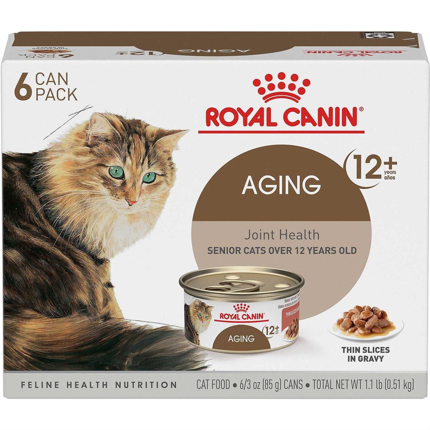 Royal Canin Aging 12+ Thin Slices in Gravy Canned Cat Food - Pet Supplies online store
