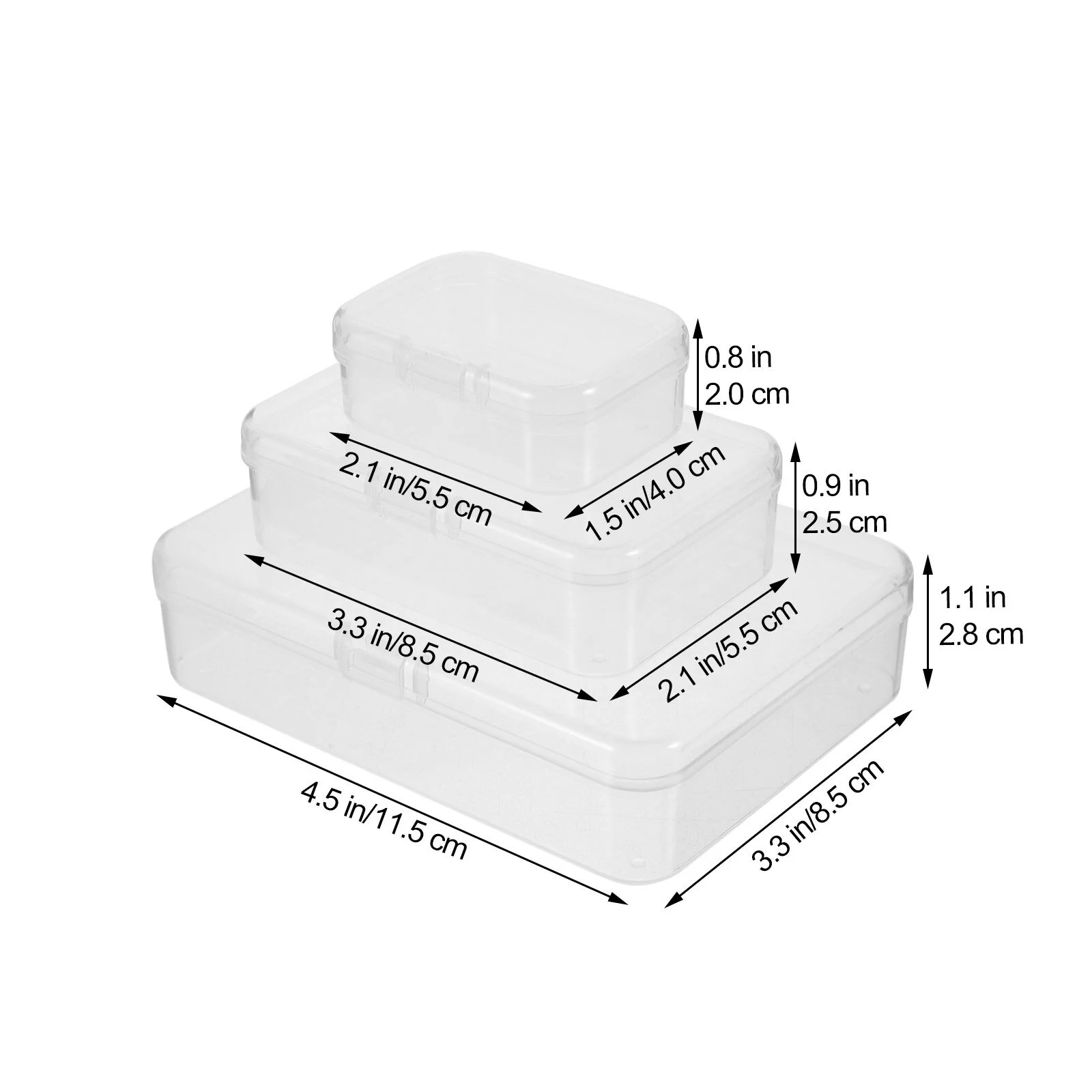 28 Pcs Storage Baskets with Lids Plastic Box Portable Case