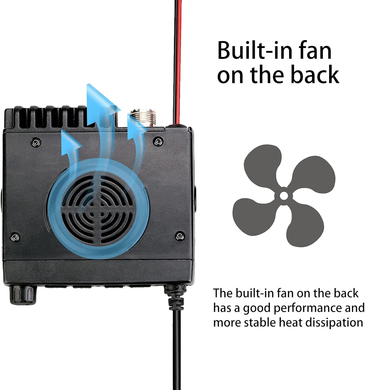 Retevis RT98 Mobile Radio Long Range Micro Mobile Transceiver LCD Display 199 Ch CTCSS DCS Lock Mobile Car Radio with Handheld Microphone(1 Pack)