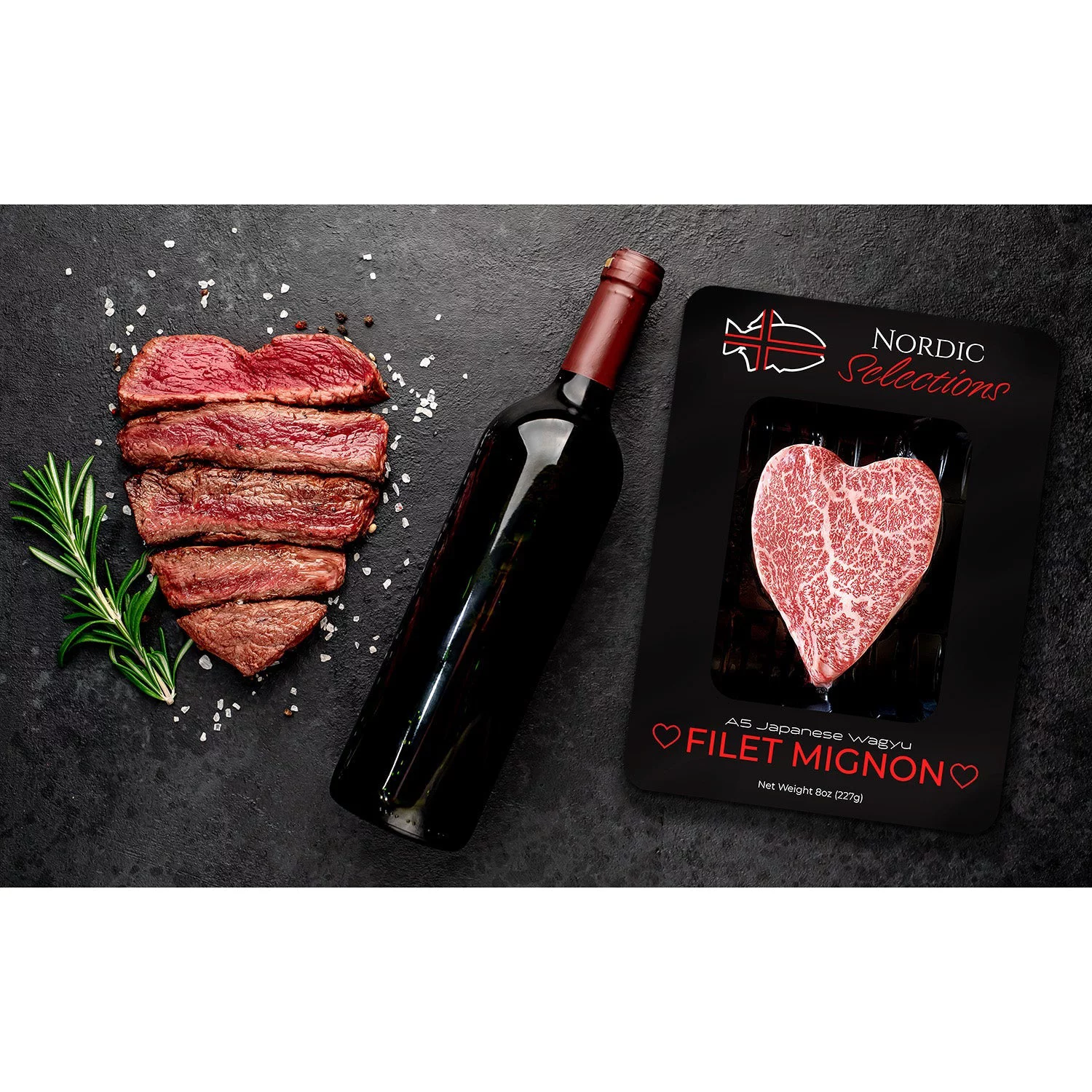 A5 Japanese Wagyu Filet Mignon 1 x 8oz Steak (Valentine's Day Dinner)