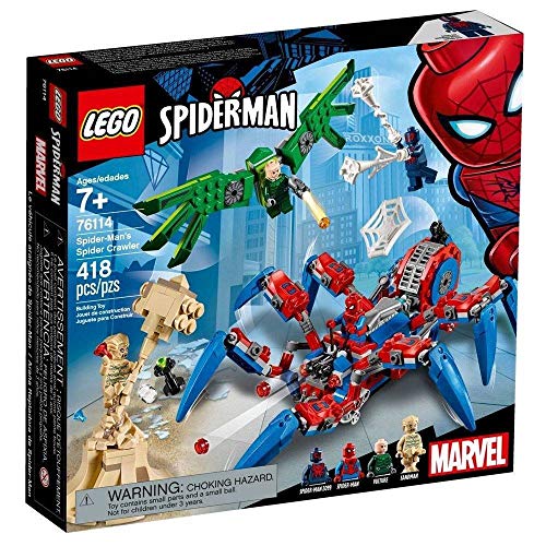 LEGO Marvel Spider-Man: Spider-Man's Spider Crawler 76114 Building Kit (418 Pieces)