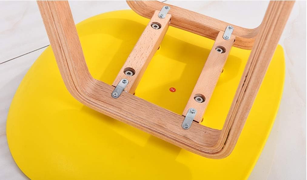 Bar Stool PP Plastic Bar Chair Postmodern Style Personality Creative Solid Wood Casual Coffee Front Household Kitchen Outdoor Bedroom Makeup Living Room Durable Retro Multi-Color Optional High Rece