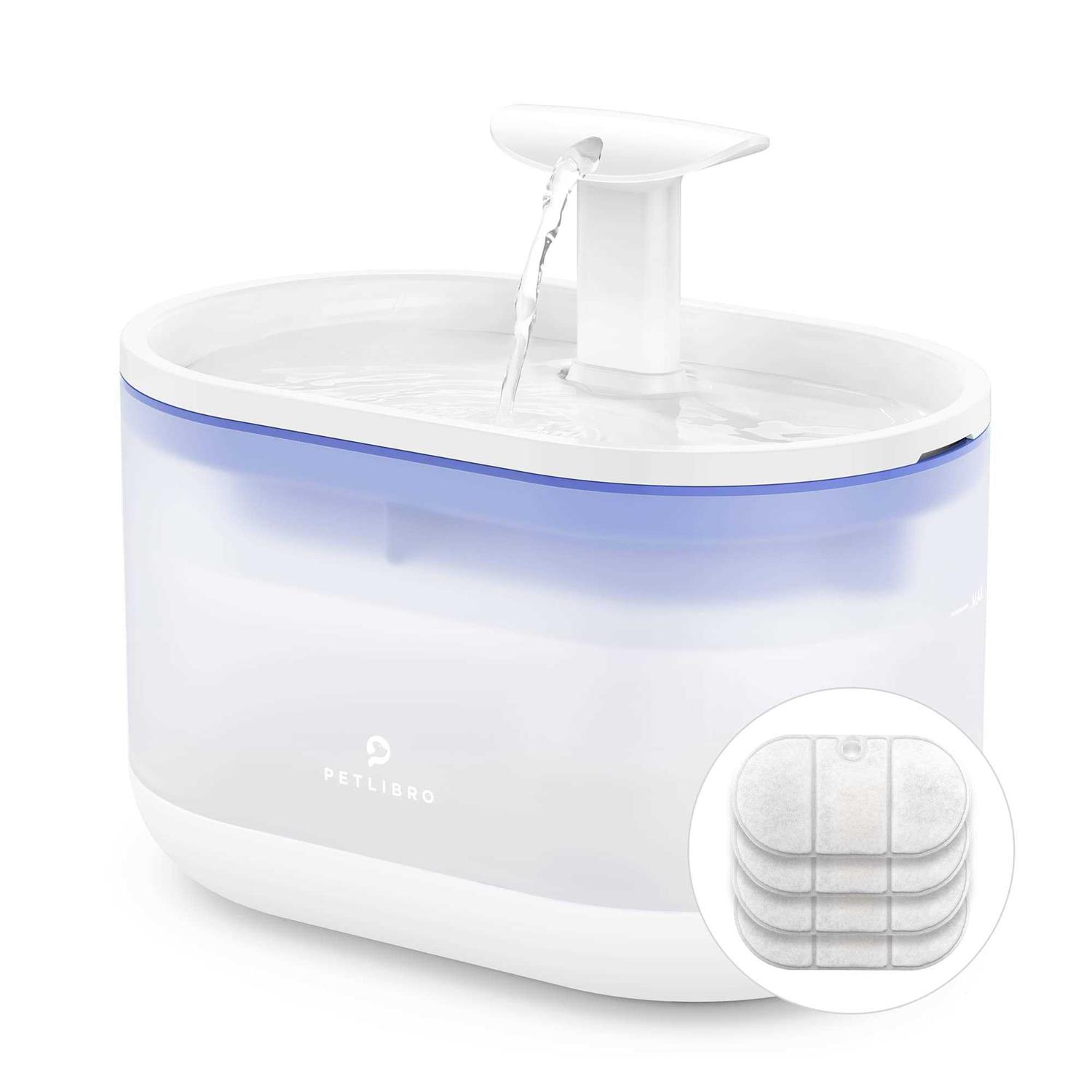 PETLIBRO Cat Water Fountain 71fl oz/2.1L Ultra Quiet Pet Water Fountain - Pet Supplies online store