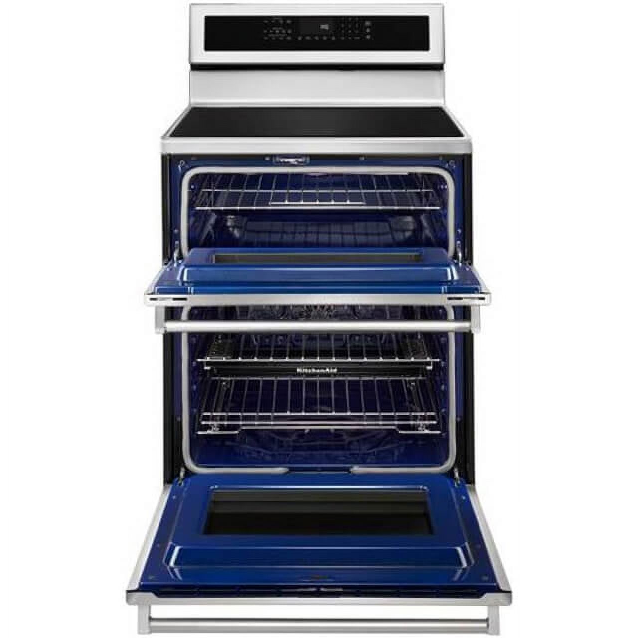 KitchenAid KFID500ESS 6.7 Cu. Ft. 4-Element Induction Double Oven Convection Range, Stainless Steel