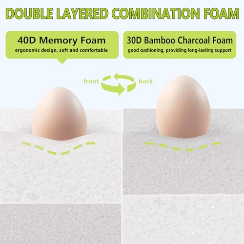 Stadium Seats for Bleachers with Integral Cutting Memory Foam, Stadium Seat Cushion Waterproof Extra Thick Bleacher Cushion, Portable Stadium Cushions for Indoor Outdoor Events