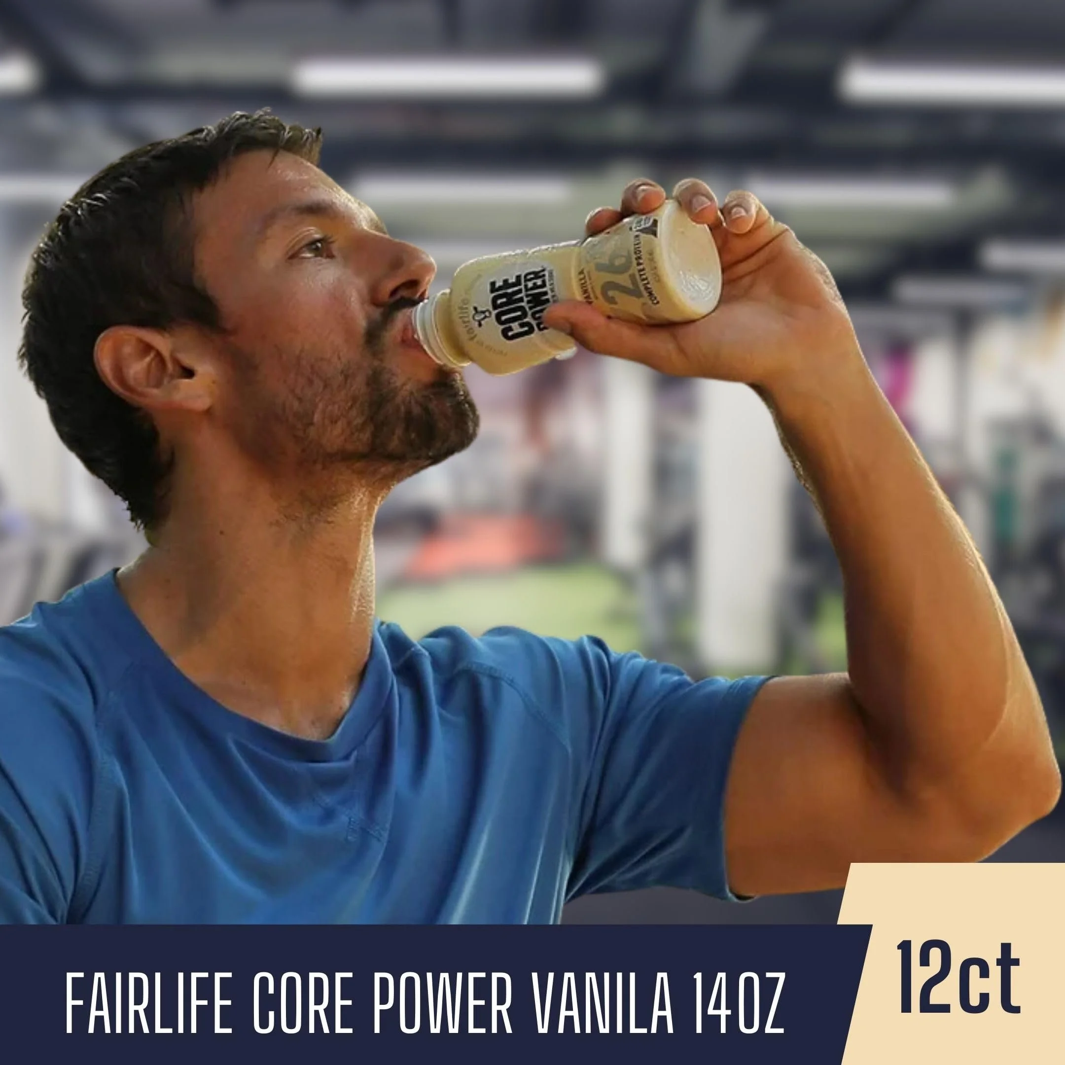 Core Power Fairlife 26g Protein Milk Shakes - Protein Shakes Ready To Drink for Workout Recovery - Vanilla, 14 Fl Oz Pack of 12 and Multi-Purpose Key Chain - Radiant Selections