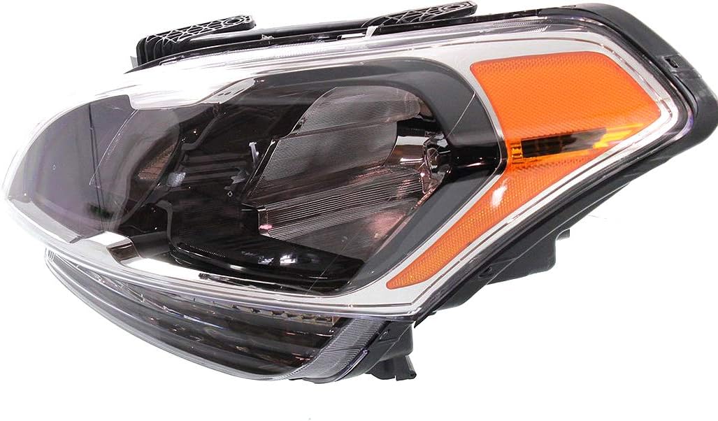 Evan-Fischer Headlight Assembly Compatible with 2012-2013 Kia Soul Halogen with Auto ON/OFF Driver Side