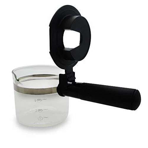 imusa usa gau-18199 espresso maker carafe in gift box, clear