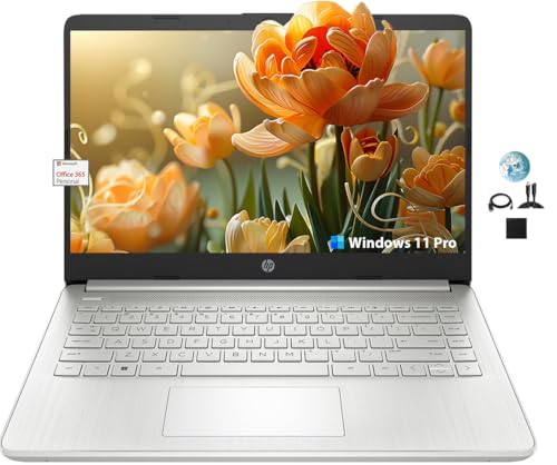 HP 14 Pentium Portable Laptop Computer Student, 16GB RAM, 1TB SSD, Intel Quad-Core Silver N5030 (Beat i3-1005G1, Up to 3.1GHz), WiFi 6, Win 11 w/GM Accessories, one Year of Microsoft 365