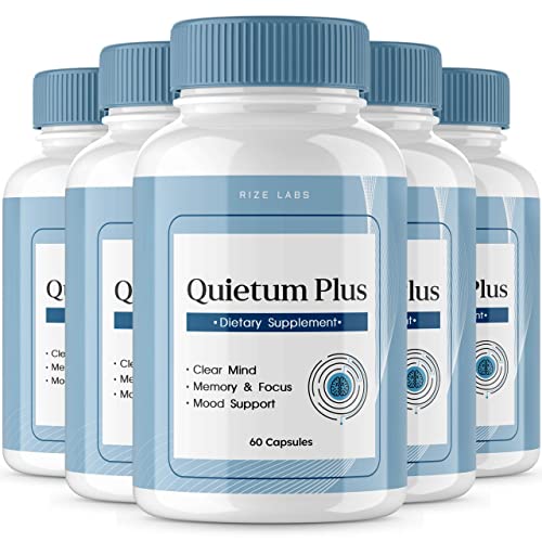 Quietum Plus Tinnitus Relief Capsules Supplement, Advanced Formula Reduce Ear Ringing, Pills to Support Hearing Function (300 Capsules)