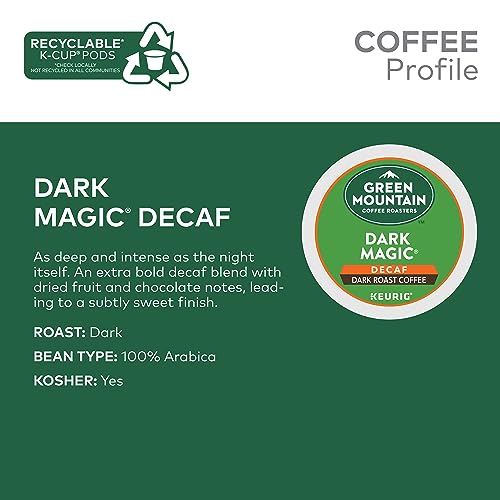 Green Mountain Coffee Roasters Dark Magic Keurig Single-Serve K-Cup Pods, Dark Roast Coffee, 72 Count