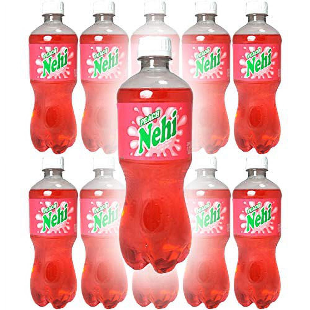 Peach Soda, 20Oz Bottle (Pack Of 10, Total Of 200 Fl Oz)