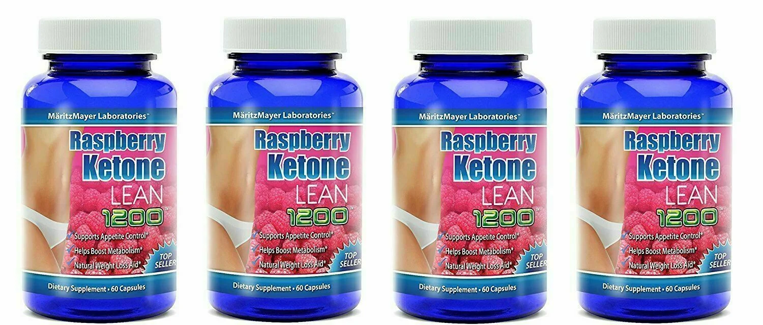 Pure Raspberry Ketone Lean 1200 mg Diet Weight Fat Loss capsules - 60 Capsules (4 Pack)