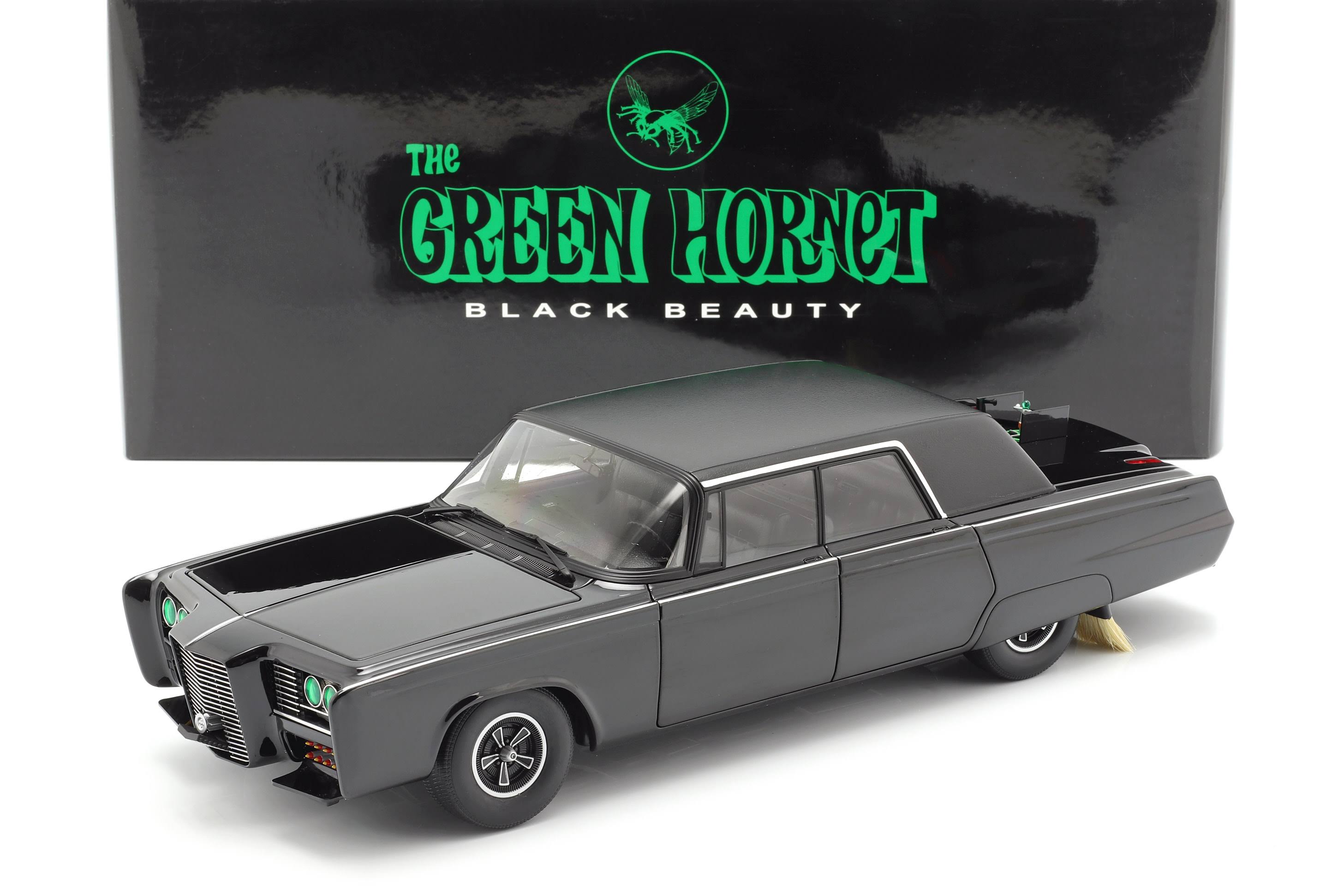 Black Beauty Green Hornet Black TV Series 1/18 Diecast Model Car by AUTOart 2024 Best Sellers
