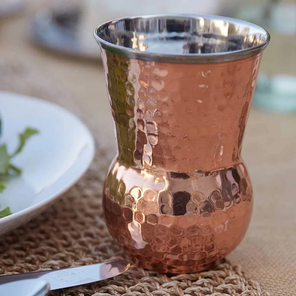 Tuscan Copper Hammered Set Of 4#15587