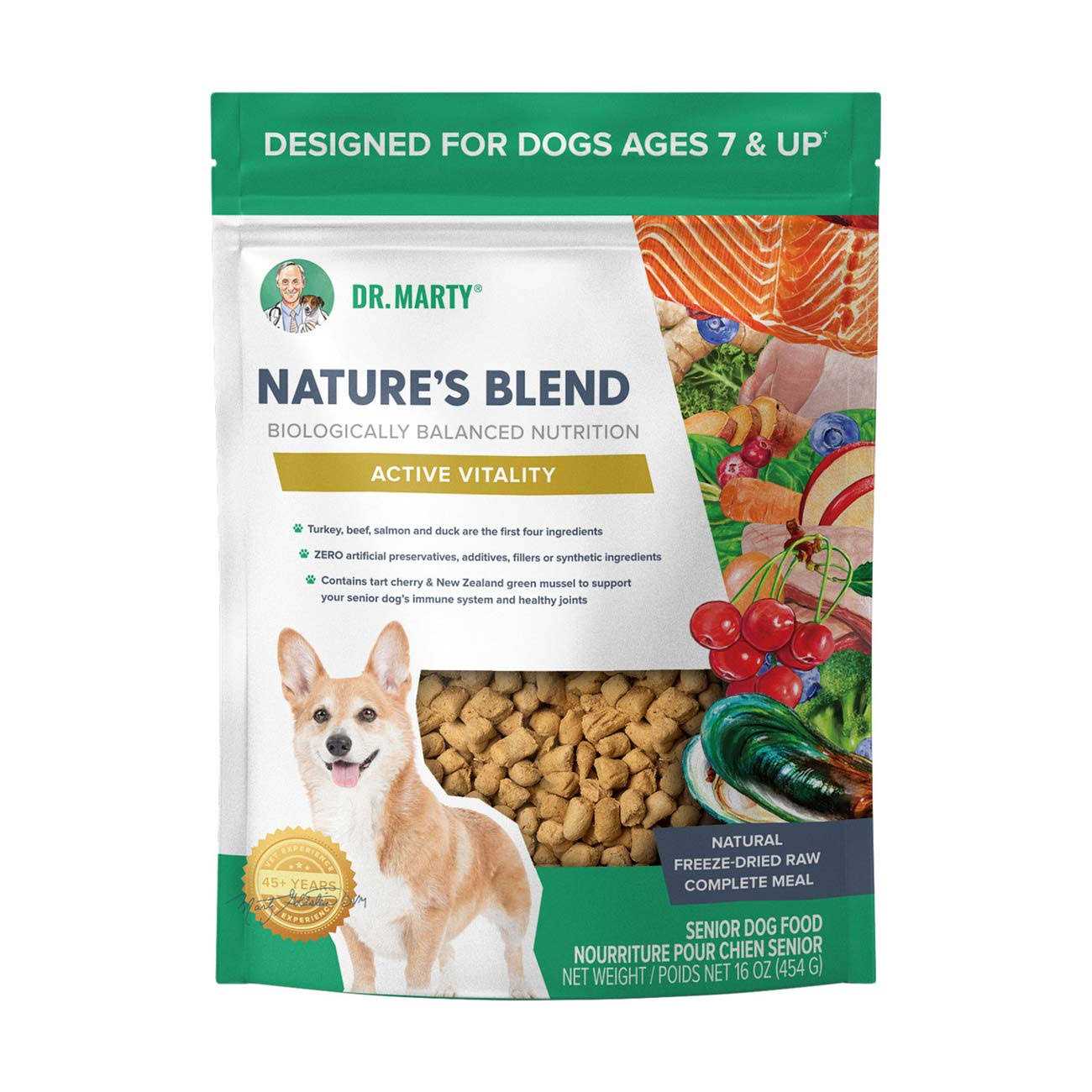 Dr. Marty Nature's Blend Active Vitality Freeze Dried Raw Dog Food - Pet Supplies online store
