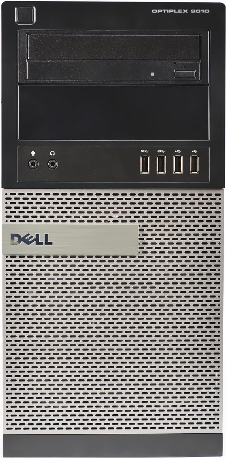 Dell 9010 Tower, Core i7-3770 3.4GHz, 8GB RAM, 500GB Hard Drive, DVDRW, Windows 10 Pro 64bit (Renewed)