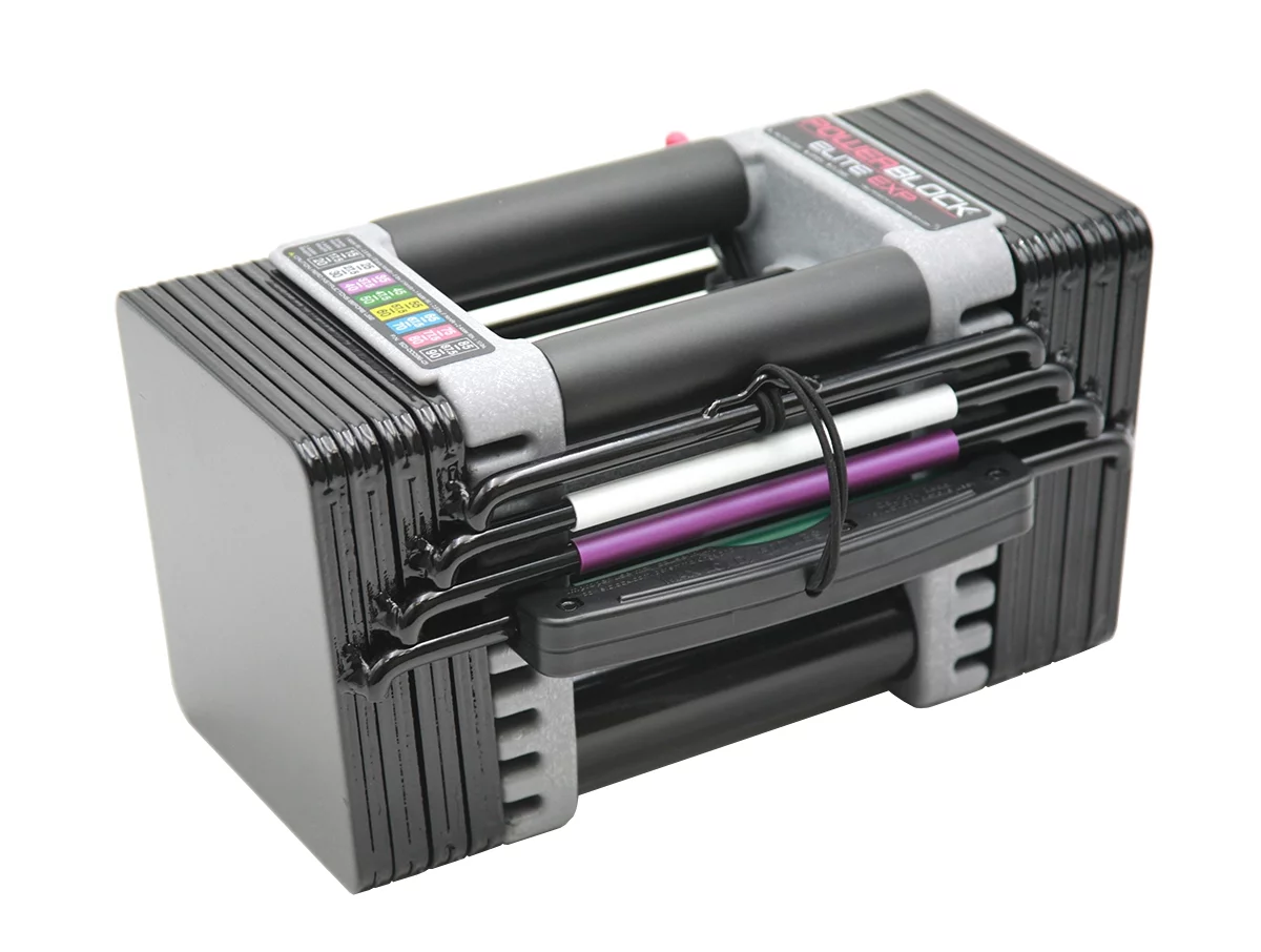 PowerBlock Elite EXP 5-50 lb. Adjustable Dumbbells, Stage 1, Single Dumbbell