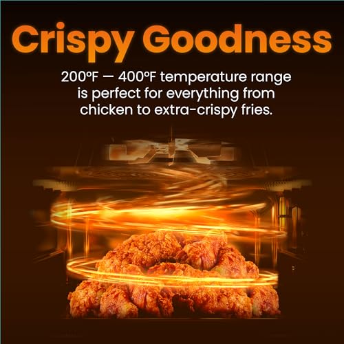 CHEFMAN 2 Qt Mini Air Fryer – Digital Space-Saving Compact Air Fryer with Nonstick and Dishwasher Safe Basket, Quick & Easy Meals in Minutes, Features Digital Timer and Shake Reminder – Black