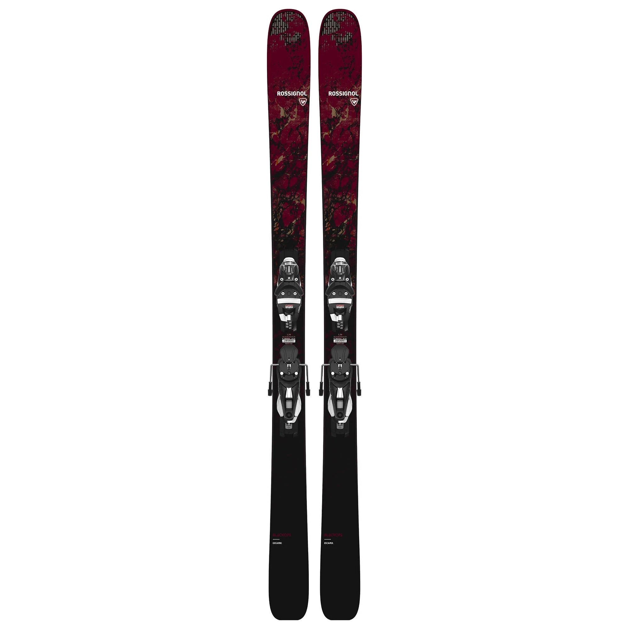 Rossignol Blackops Escaper Skis with NX 12 Konect GW Bindings Mens Red