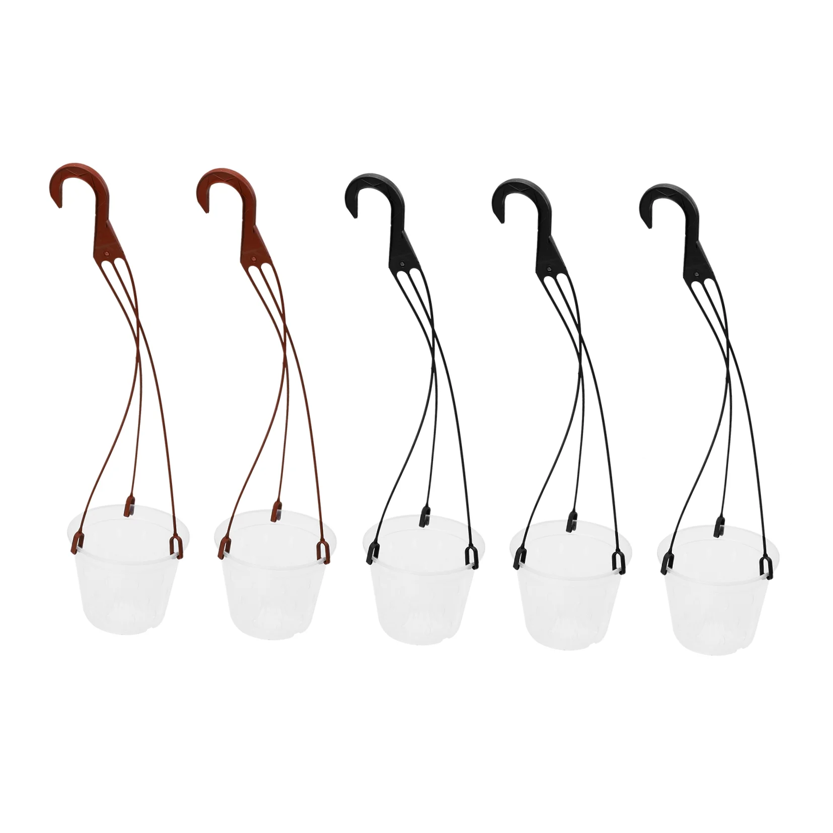 5 Sets Hanging Flower Pot Planter Phalaenopsis PP Material Pots Root Control