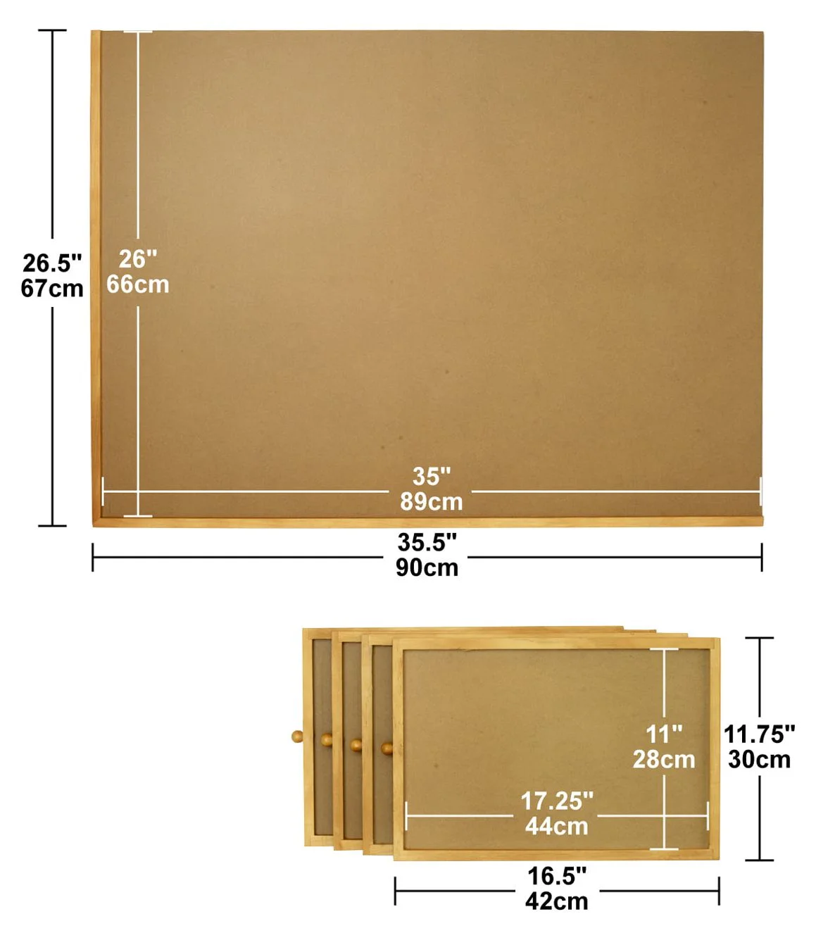 Bits and Pieces Jumbo 1500 Piece Puzzle Plateau W/ Storage Drawers, 26x35