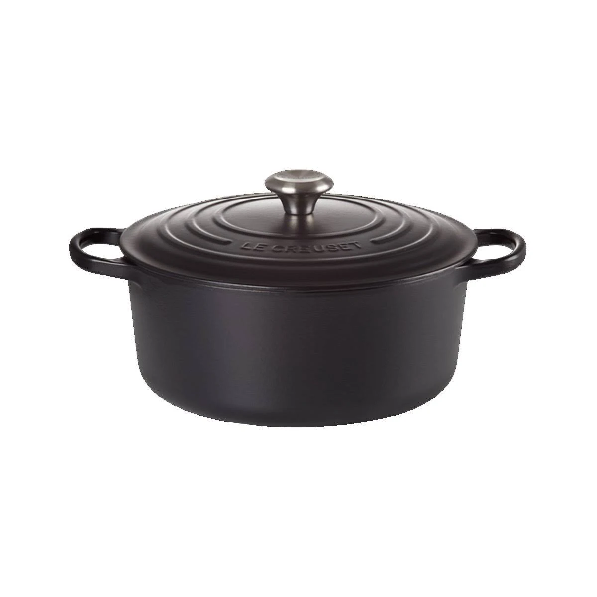 Le Creuset Round Casserole Cast Iron 22 cm Satin Black
