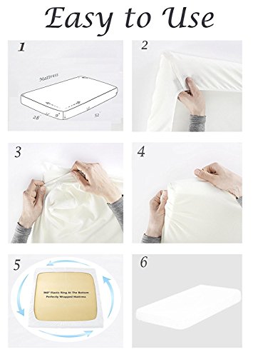 500-Thread-Count Egyptian Cotton Super Soft Extra Deep Pocket Fitted Sheet/Bottom Sheet Queen Solid White Fit Up to 21
