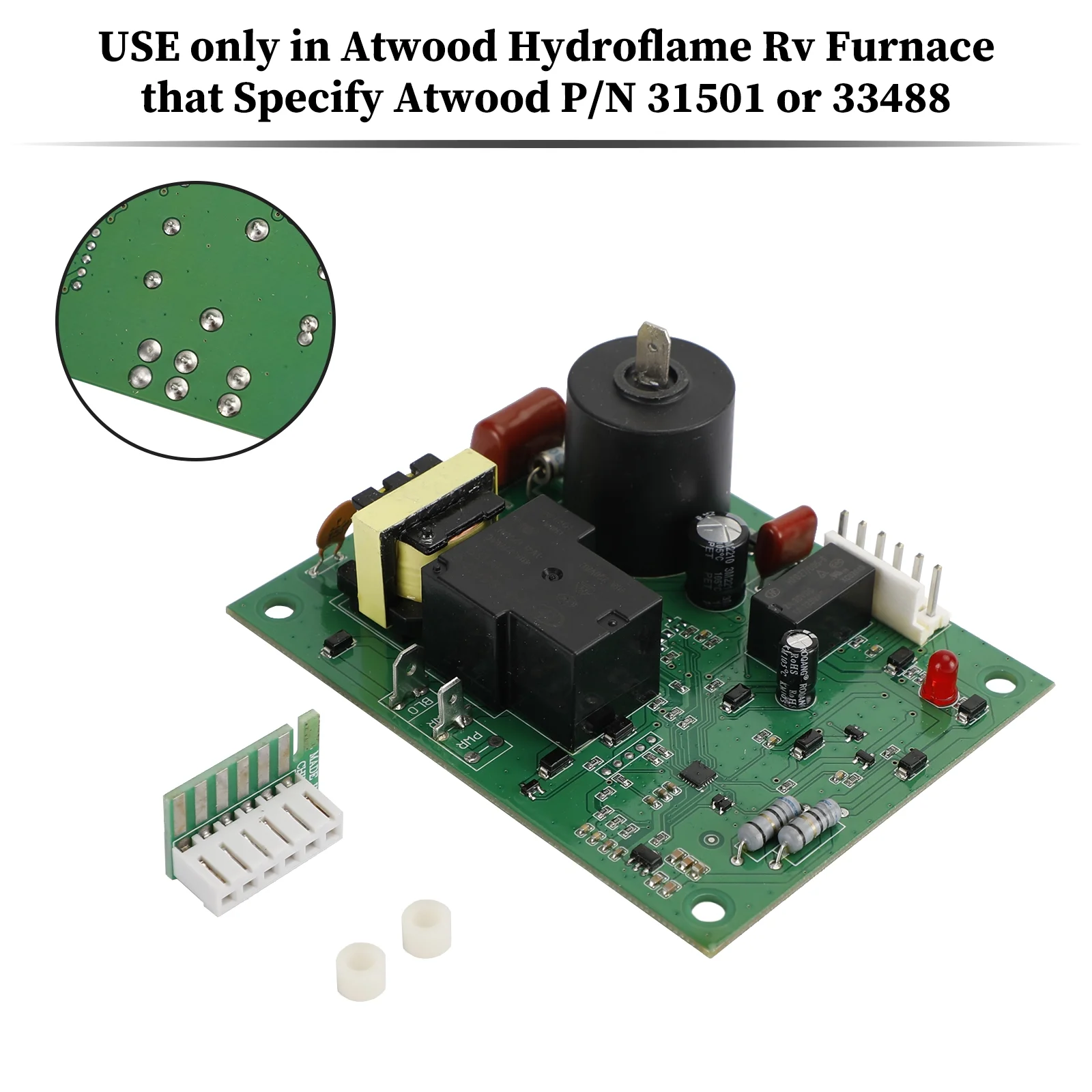 Flame Furnace PC Board kit Part 31501 33488 33727 Fit for Atwood Hydro