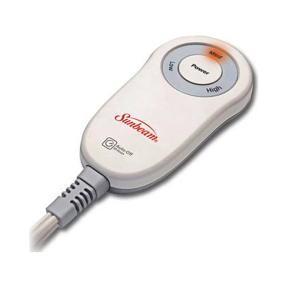 Sunbeam Microplush Electric Heated Throw Blanket in Mushroom Beige