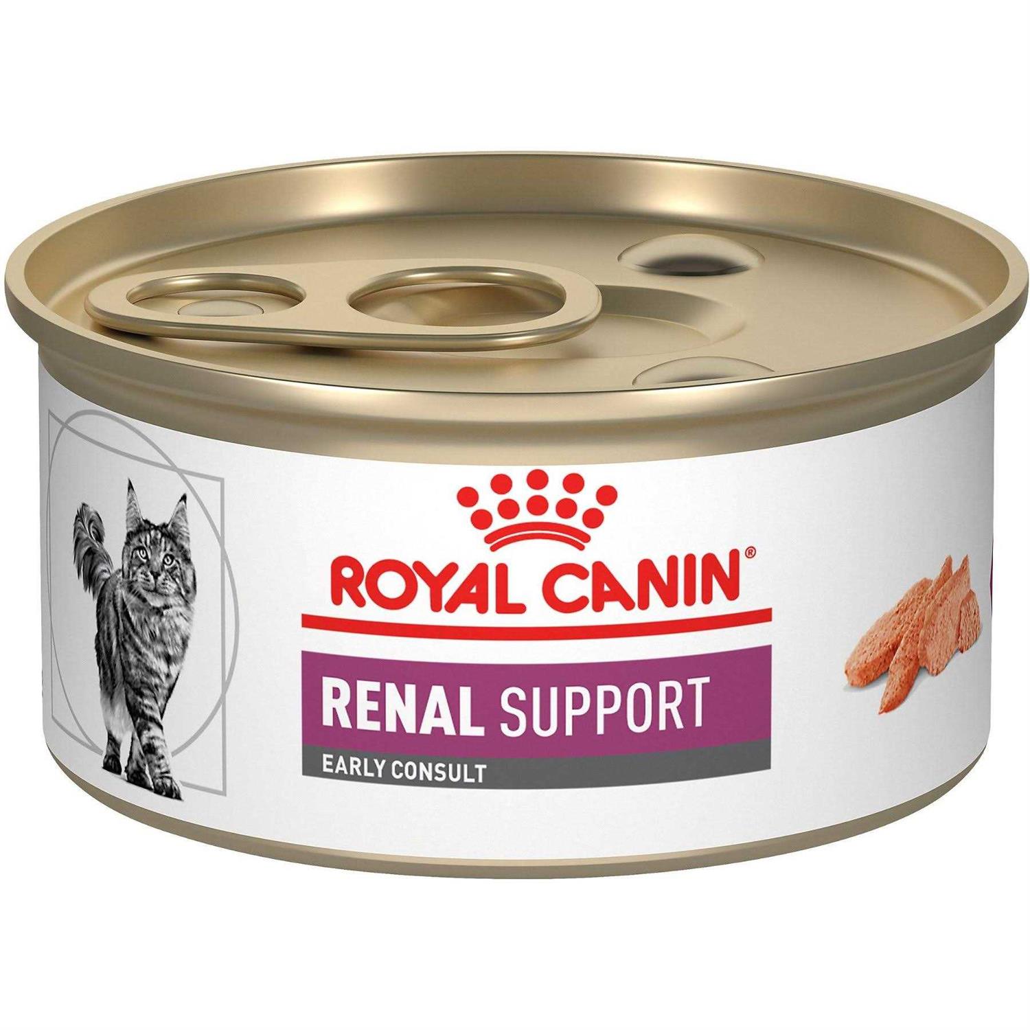 Royal Canin Veterinary Diet Adult Renal Support Early Consult Loaf in Sauce Canned Cat Food - Pet Supplies online store