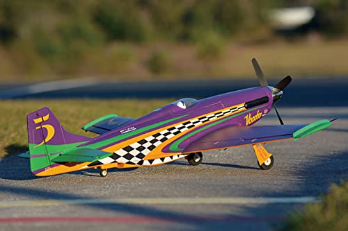 Fms Rc Planes for Adults 6 Channel Remote Control Airplane 1100mm P-51 VD Mustang Voodoo Hobby Rc Plane Without Reflex V2 PNP (No Radio, Battery, Charger)